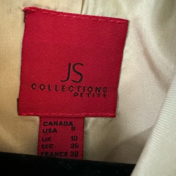 JS Collections 8P Gold Beaded Jacket! Button down , fitted ! High end l… - Picture 2 of 14